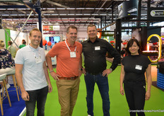 Marnix de Jong, Jan Piet Kastelein (Buwatec) and Bas van der Elst and Nicolle Peetoom of Delaflex